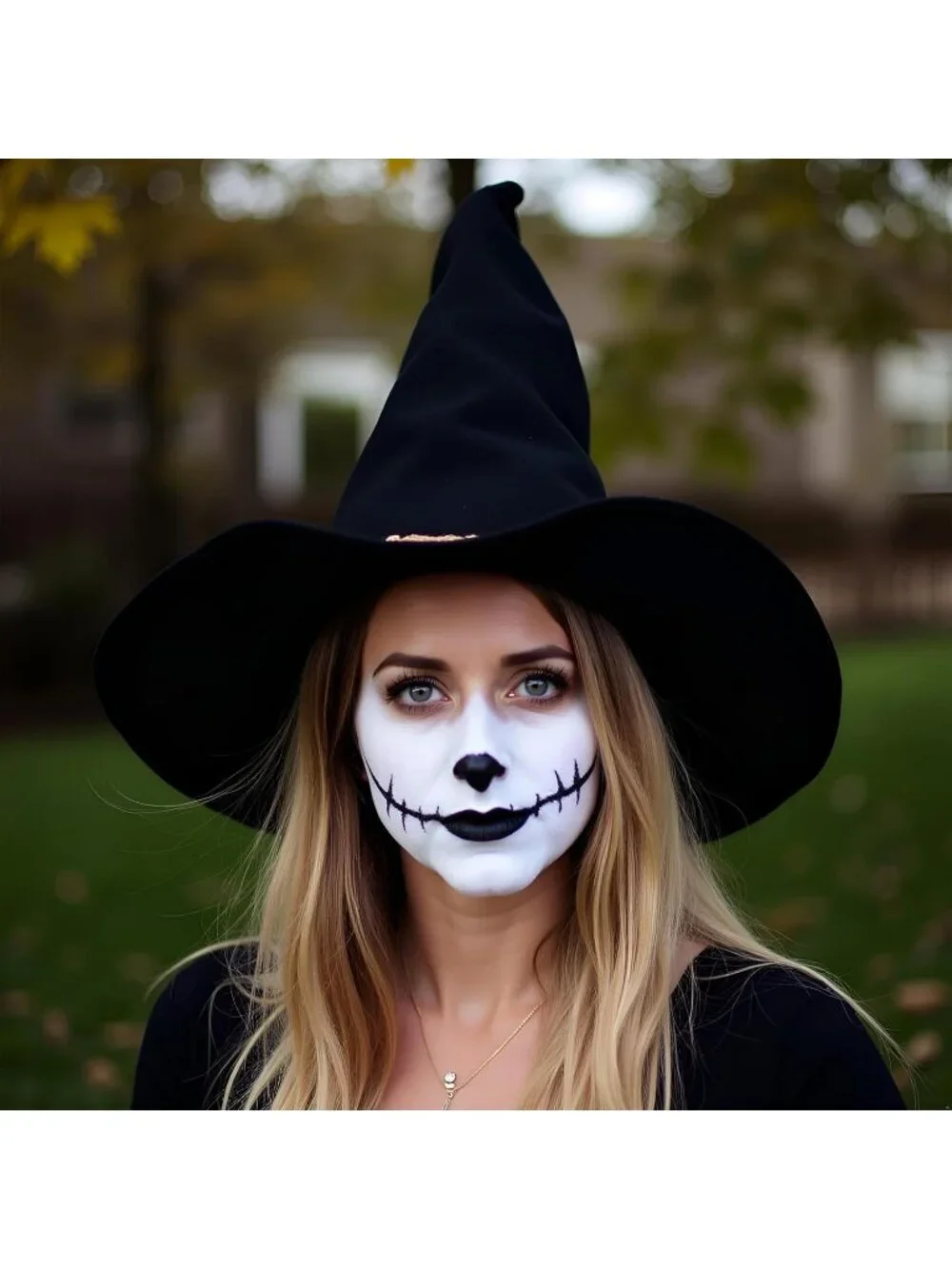 Adult Wizard Black Hat Halloween Costume Pointed Scarecrow Cap For Theme Parties
